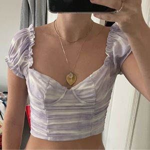 Purple Crop Top